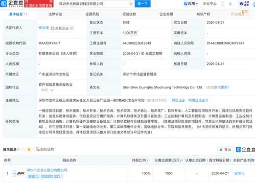安奈兒進軍AI領域 成立光核數創科技公司布局信息系統集成服務